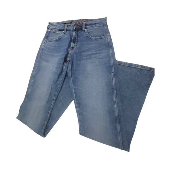 Wrangler Other - Wrangler Retro Mens Slim Straight Blue Denim Jeans 29X34 Western